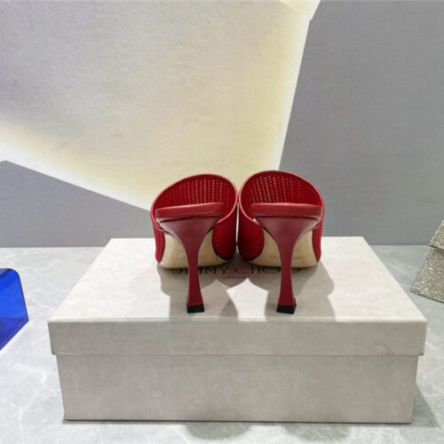 High Quality Luxury Jimmy Choo Square-Toe Knit Flip-Flops – Style 93239 product detail