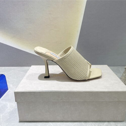 High Quality Luxury Jimmy Choo Square-Toe Knit Flip-Flops – Style 89847 product detail