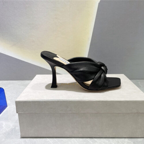 High Quality Luxury Jimmy Choo Square Toe Bow Sandals – Style 51639 product detail