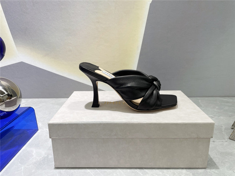 High Quality Luxury Jimmy Choo Square Toe Bow Sandals – Style 51639 product detail