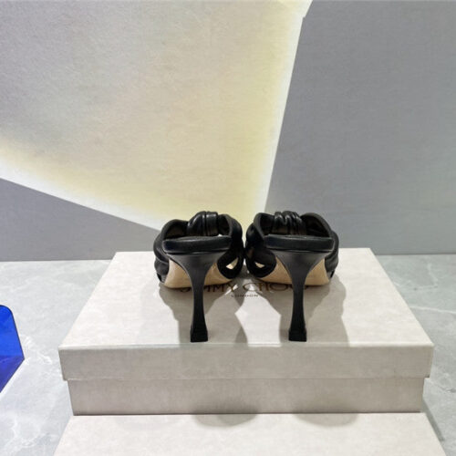 High Quality Luxury Jimmy Choo Square Toe Bow Sandals – Style 51639 product detail