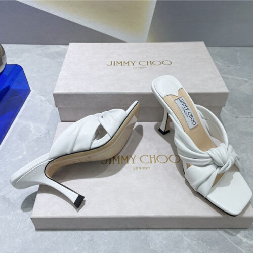 High Quality Luxury Jimmy Choo Square Toe Bow Sandals – Style 51031 product detail