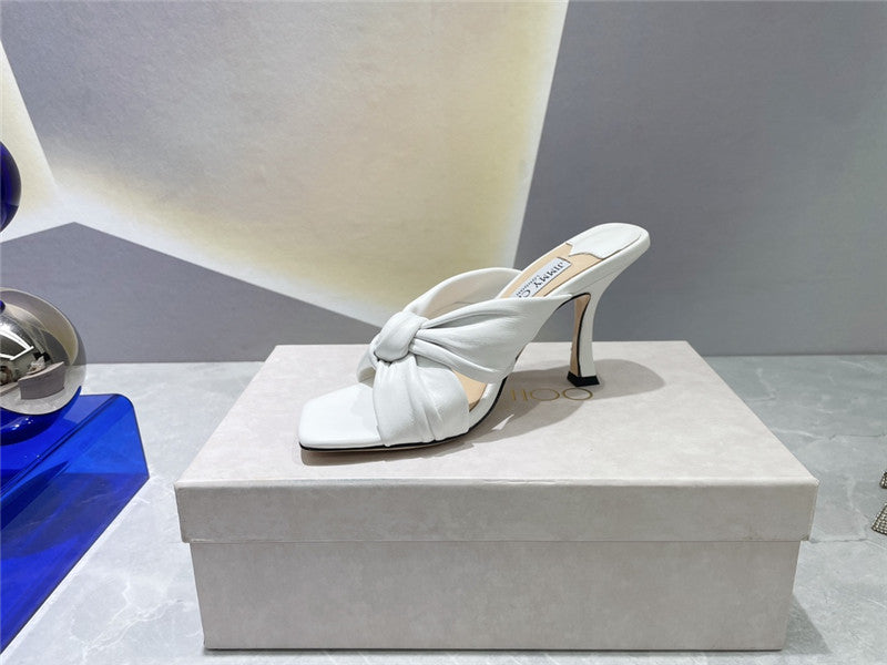 High Quality Luxury Jimmy Choo Square Toe Bow Sandals – Style 51031 product detail