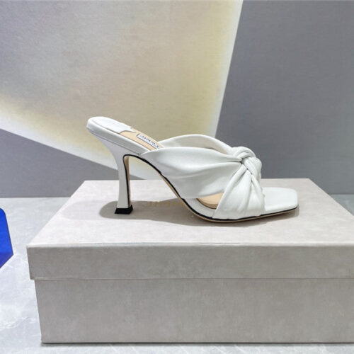 High Quality Luxury Jimmy Choo Square Toe Bow Sandals – Style 51031 product detail