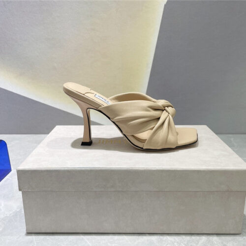 High Quality Luxury Jimmy Choo Square Toe Bow Sandals – Style 98455 product detail