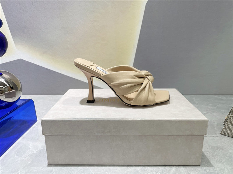 High Quality Luxury Jimmy Choo Square Toe Bow Sandals – Style 98455 product detail
