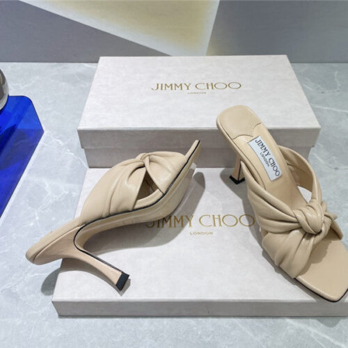 High Quality Luxury Jimmy Choo Square Toe Bow Sandals – Style 98455 product detail