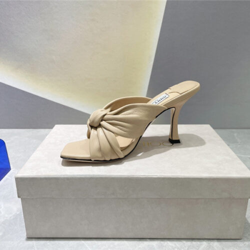 High Quality Luxury Jimmy Choo Square Toe Bow Sandals – Style 98455 product detail