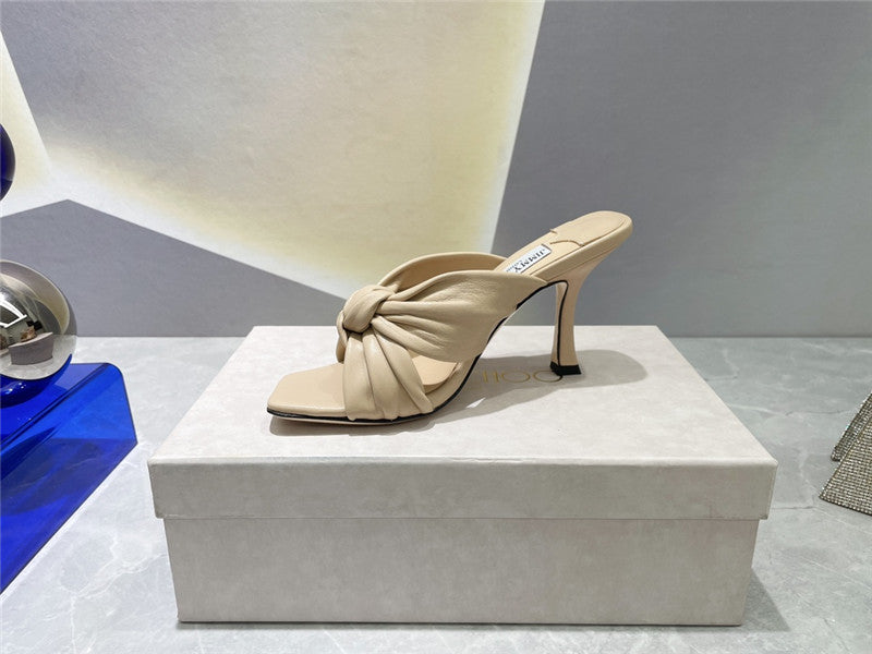 High Quality Luxury Jimmy Choo Square Toe Bow Sandals – Style 98455 product detail