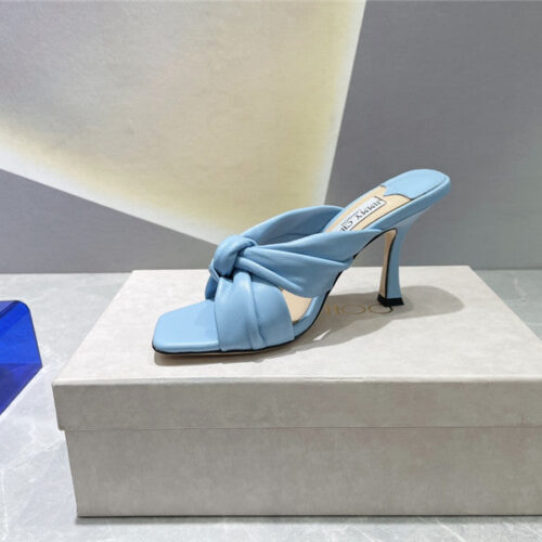 High Quality Luxury Jimmy Choo Square Toe Bow Sandals – Style 75255 product detail