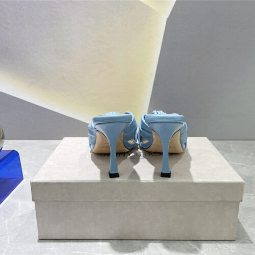 High Quality Luxury Jimmy Choo Square Toe Bow Sandals – Style 75255 product detail