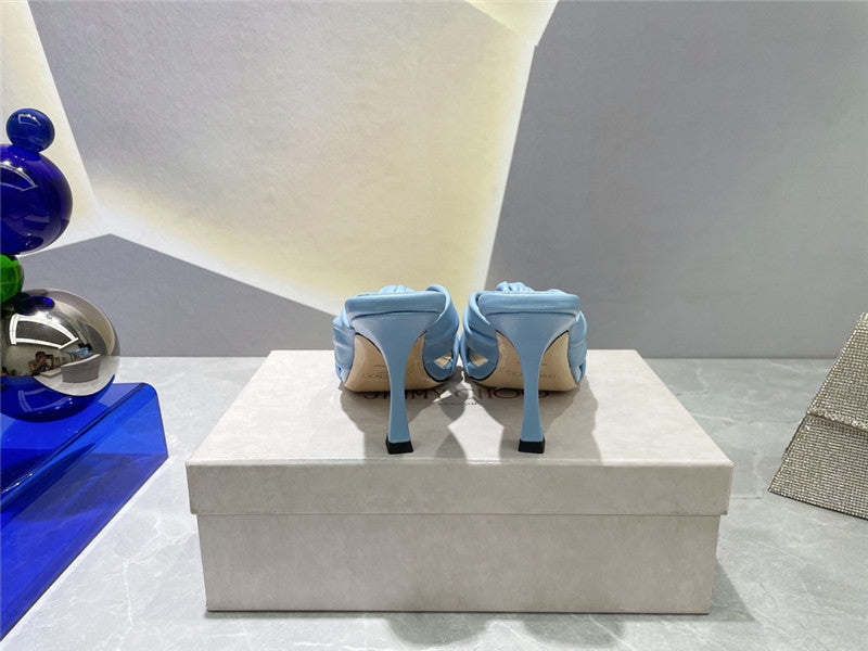High Quality Luxury Jimmy Choo Square Toe Bow Sandals – Style 75255 product detail