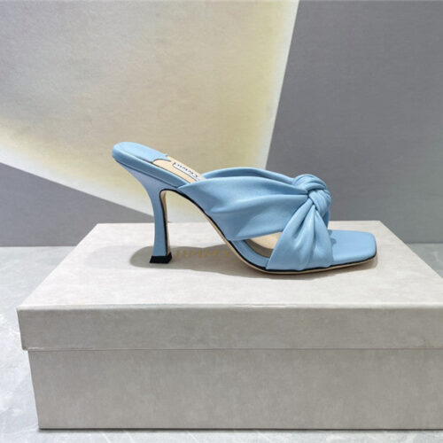 High Quality Luxury Jimmy Choo Square Toe Bow Sandals – Style 75255 product detail