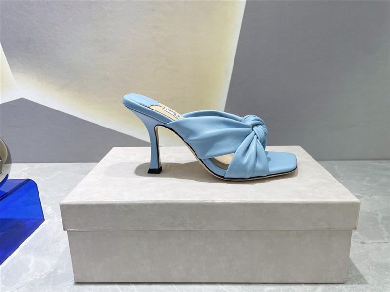 High Quality Luxury Jimmy Choo Square Toe Bow Sandals – Style 75255 product detail
