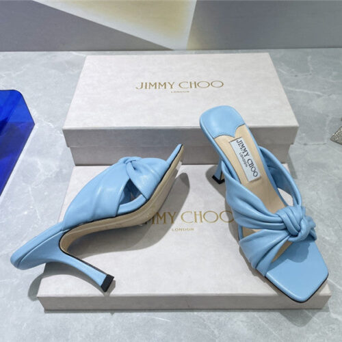High Quality Luxury Jimmy Choo Square Toe Bow Sandals – Style 75255 product detail