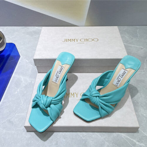 High Quality Luxury Jimmy Choo Square Toe Bow Sandals – Style 11351 product detail