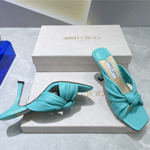 High Quality Luxury Jimmy Choo Square Toe Bow Sandals – Style 11351 product detail