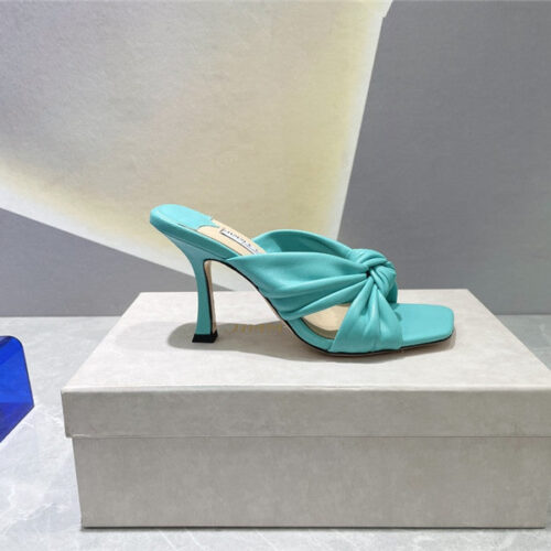High Quality Luxury Jimmy Choo Square Toe Bow Sandals – Style 11351 product detail