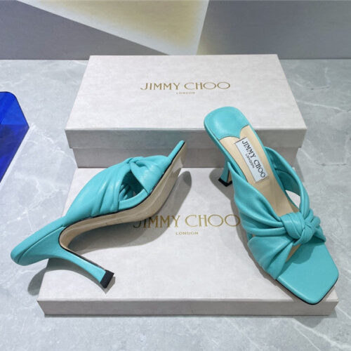 High Quality Luxury Jimmy Choo Square Toe Bow Sandals – Style 11351 product detail