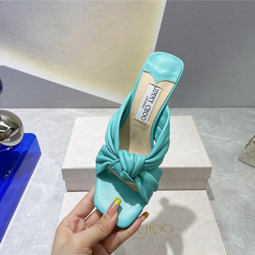 High Quality Luxury Jimmy Choo Square Toe Bow Sandals – Style 11351 product detail