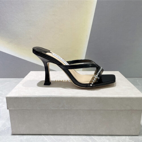 High Quality Luxury Jimmy Choo Square Toe Flip Flops product detail
