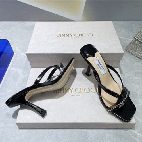 High Quality Luxury Jimmy Choo Square Toe Flip Flops product detail