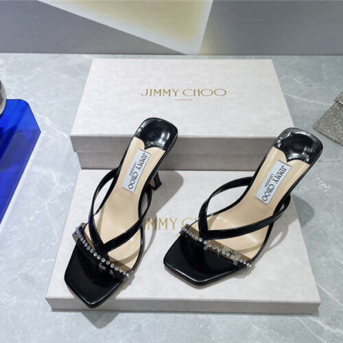 High Quality Luxury Jimmy Choo Square Toe Flip Flops product detail