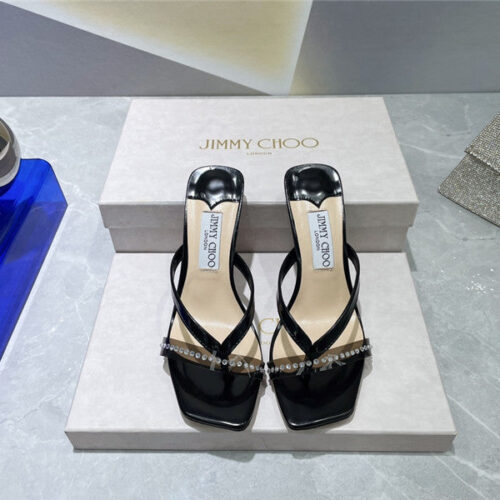 High Quality Luxury Jimmy Choo Square Toe Flip Flops product detail