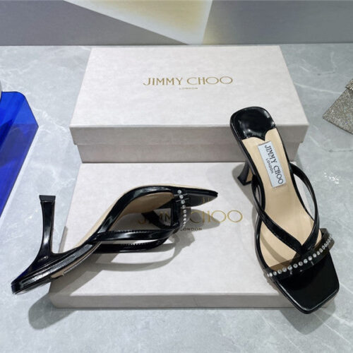 High Quality Luxury Jimmy Choo Square Toe Flip Flops product detail
