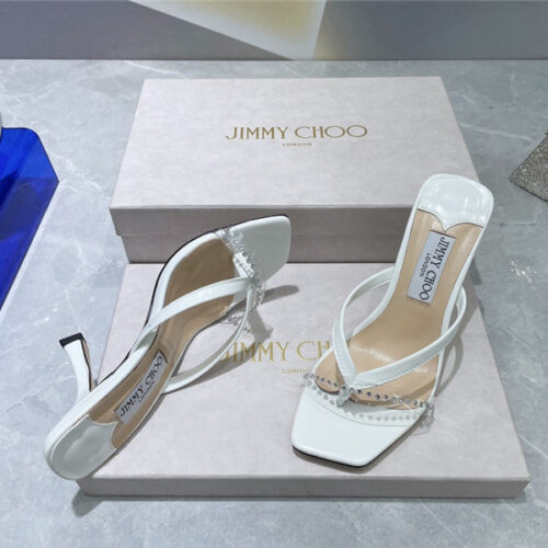 High Quality Luxury Jimmy Choo Square Toe Flip Flops – Style 40727 product detail