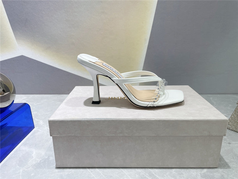 High Quality Luxury Jimmy Choo Square Toe Flip Flops – Style 40727 product detail