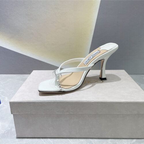 High Quality Luxury Jimmy Choo Square Toe Flip Flops – Style 40727 product detail