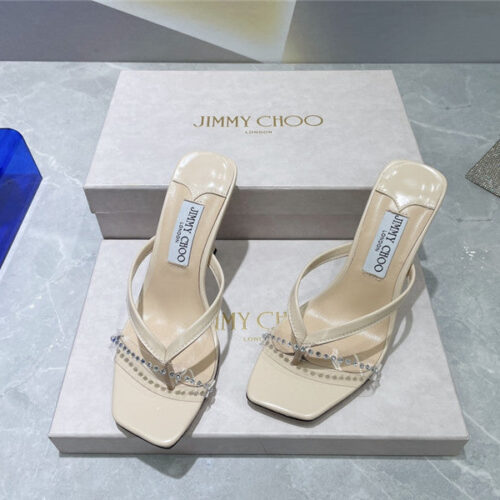 High Quality Luxury Jimmy Choo Square Toe Flip Flops – Style 37335 alternate view