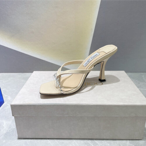 High Quality Luxury Jimmy Choo Square Toe Flip Flops – Style 37335 product detail