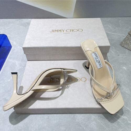 High Quality Luxury Jimmy Choo Square Toe Flip Flops – Style 37335 product detail