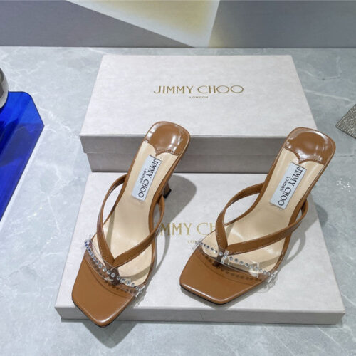 High Quality Luxury Jimmy Choo Square Toe Flip Flops – Style 01175 alternate view
