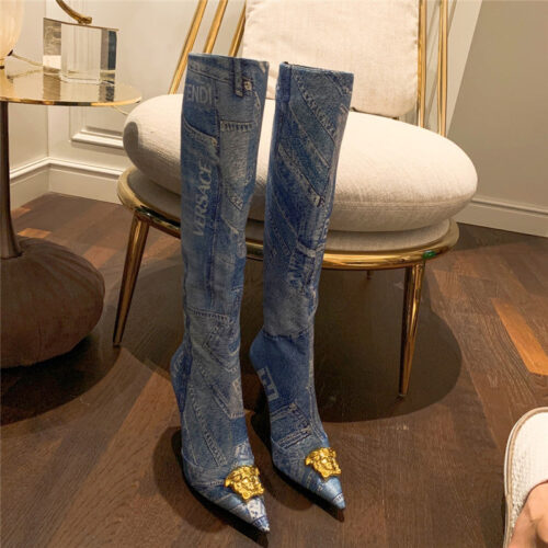 High Quality Luxury Fendi X Versace FF Logo Boots product detail