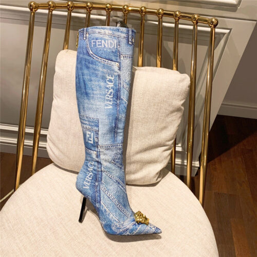 High Quality Luxury Fendi X Versace FF Logo Boots product detail