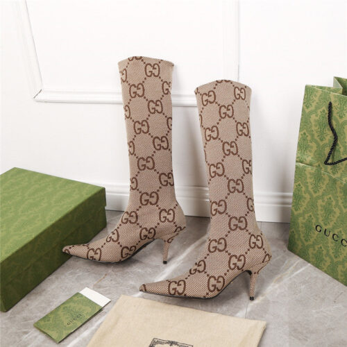 High Quality Luxury Gucci GG Print Boots alternate view