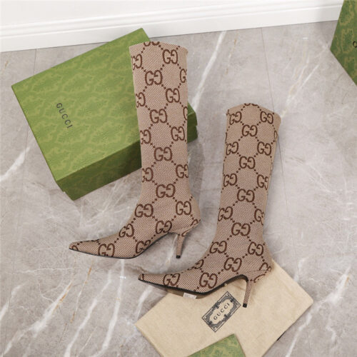 High Quality Luxury Gucci GG Print Boots product detail