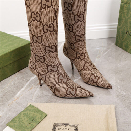 High Quality Luxury Gucci GG Print Boots product detail
