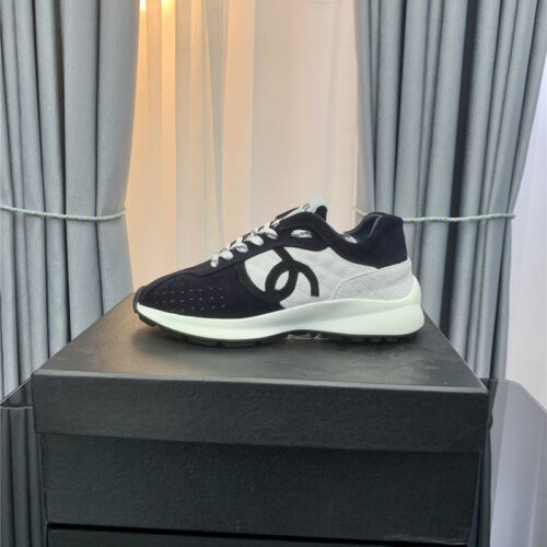 High Quality Luxury Chanel Logo Suede Sneakers – Style 37478 product detail