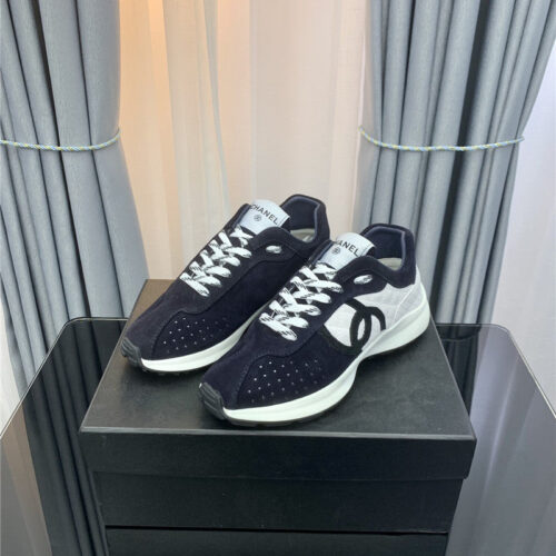 High Quality Luxury Chanel Logo Suede Sneakers – Style 37478 product detail