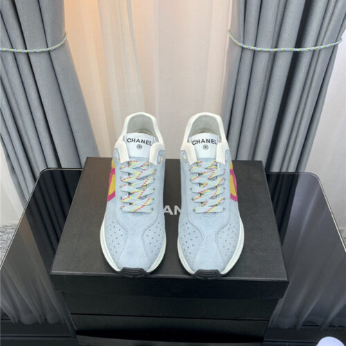 High Quality Luxury Chanel Logo Suede Sneakers – Style 42566 product detail
