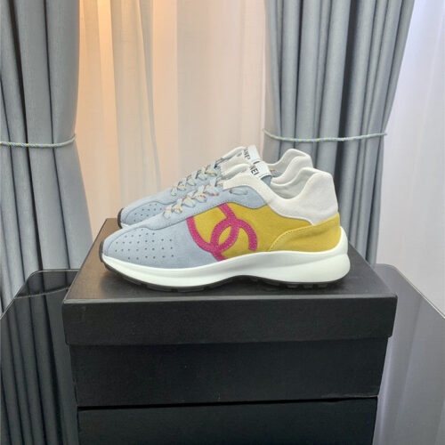 High Quality Luxury Chanel Logo Suede Sneakers – Style 42566 product detail