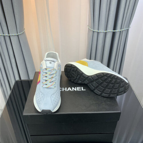 High Quality Luxury Chanel Logo Suede Sneakers – Style 42566 product detail