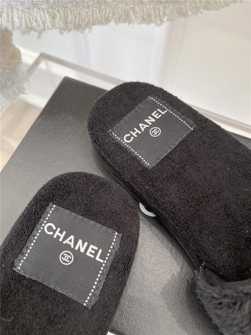 High Quality Luxury Chanel Flat Hemp Rope Slippers – Style 09958 product detail