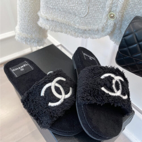 High Quality Luxury Chanel Flat Hemp Rope Slippers – Style 09958 product detail