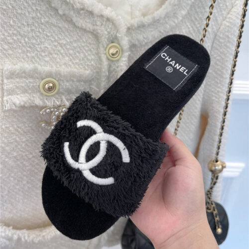 High Quality Luxury Chanel Flat Hemp Rope Slippers – Style 09958 product detail