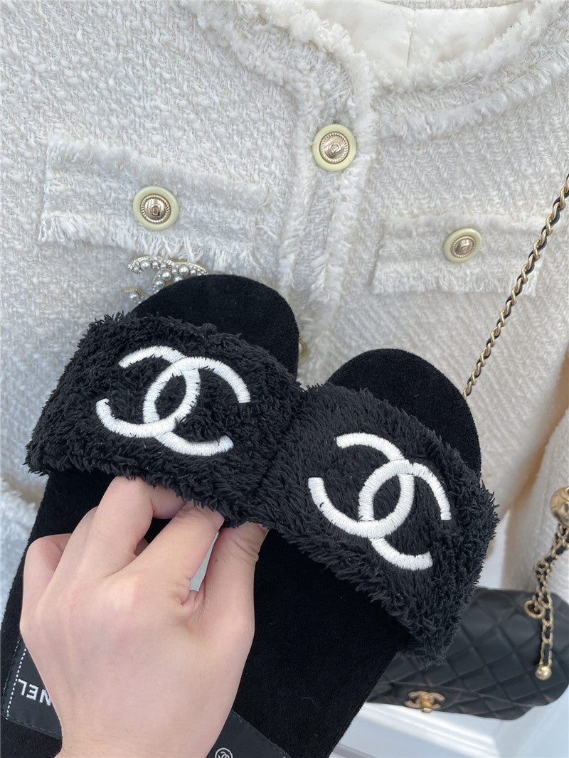 High Quality Luxury Chanel Flat Hemp Rope Slippers – Style 09958 product detail